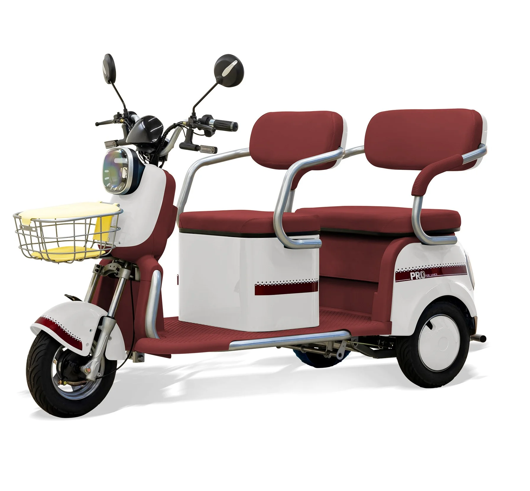 Massimo MGC Two-Seat 3-Wheel Electric Cart, Blue
