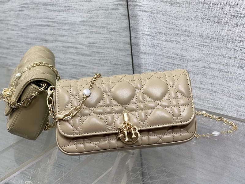 Dior Caro Shoulder Bag Taupe