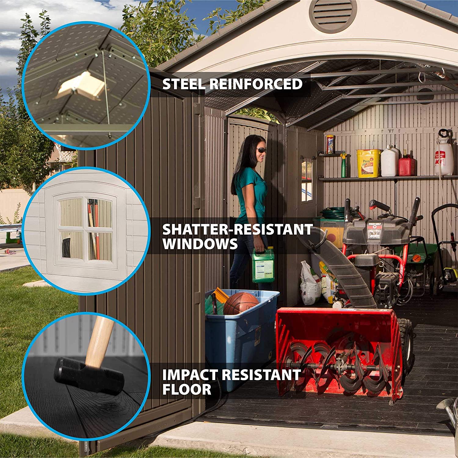 Outdoor Storage Dual Entry Shed