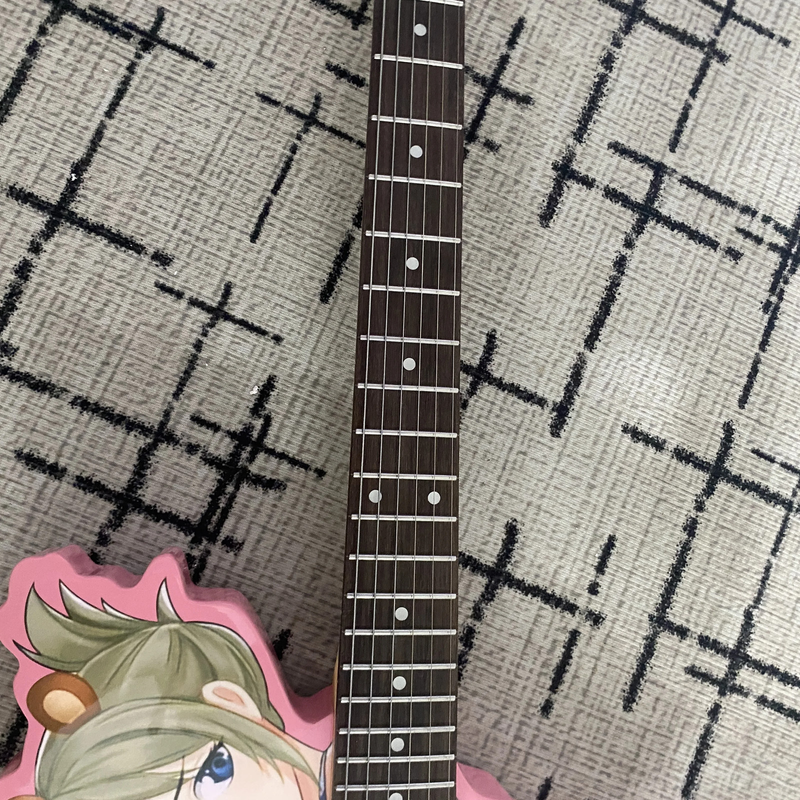 Top Vicers Cartoon Shaped Electric Guitar, 24 Frets 6 Strings Basswood Body
