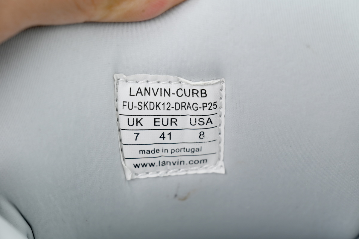 Lanvin Curb Sneakers All White