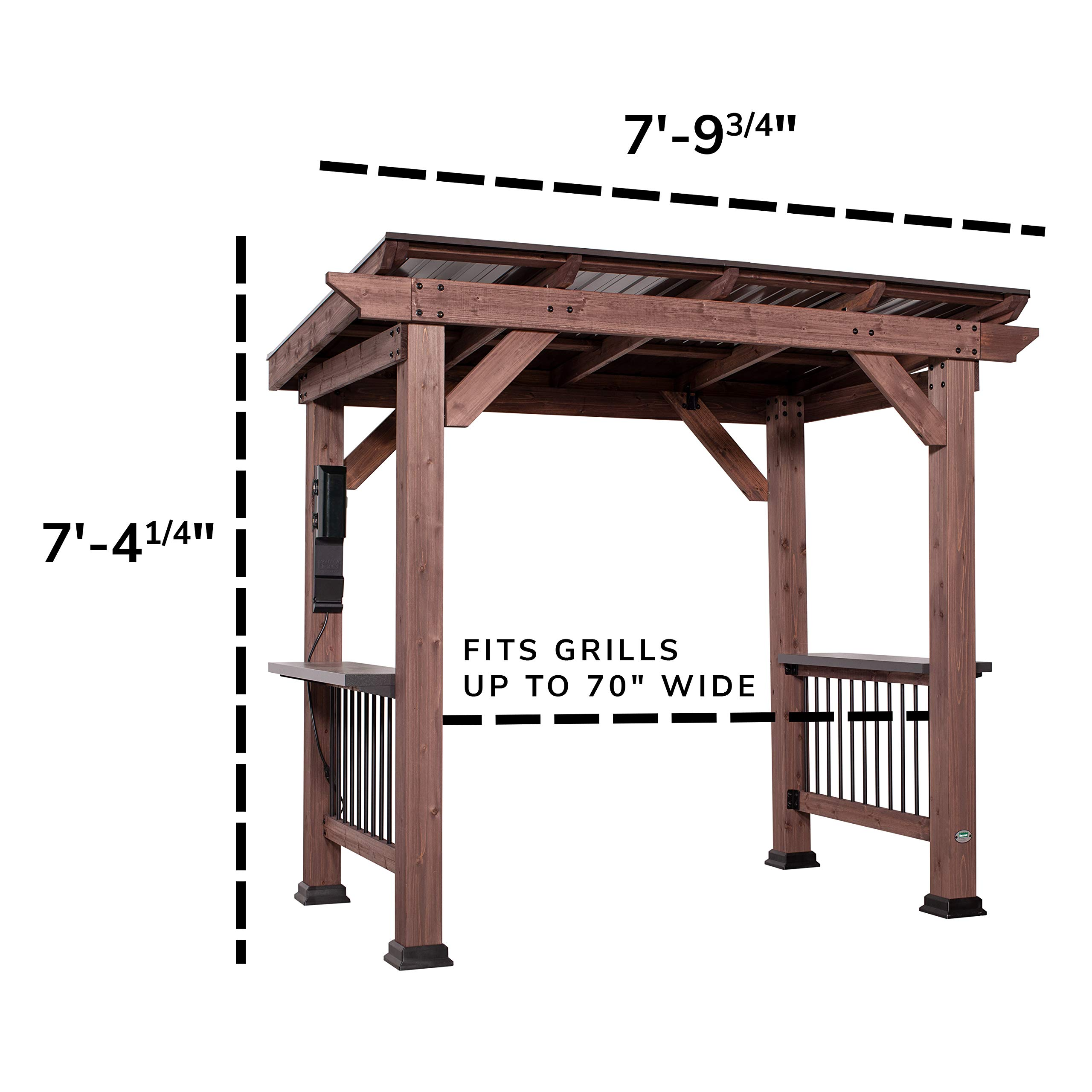 Saxony Wooden Grill Gazebo