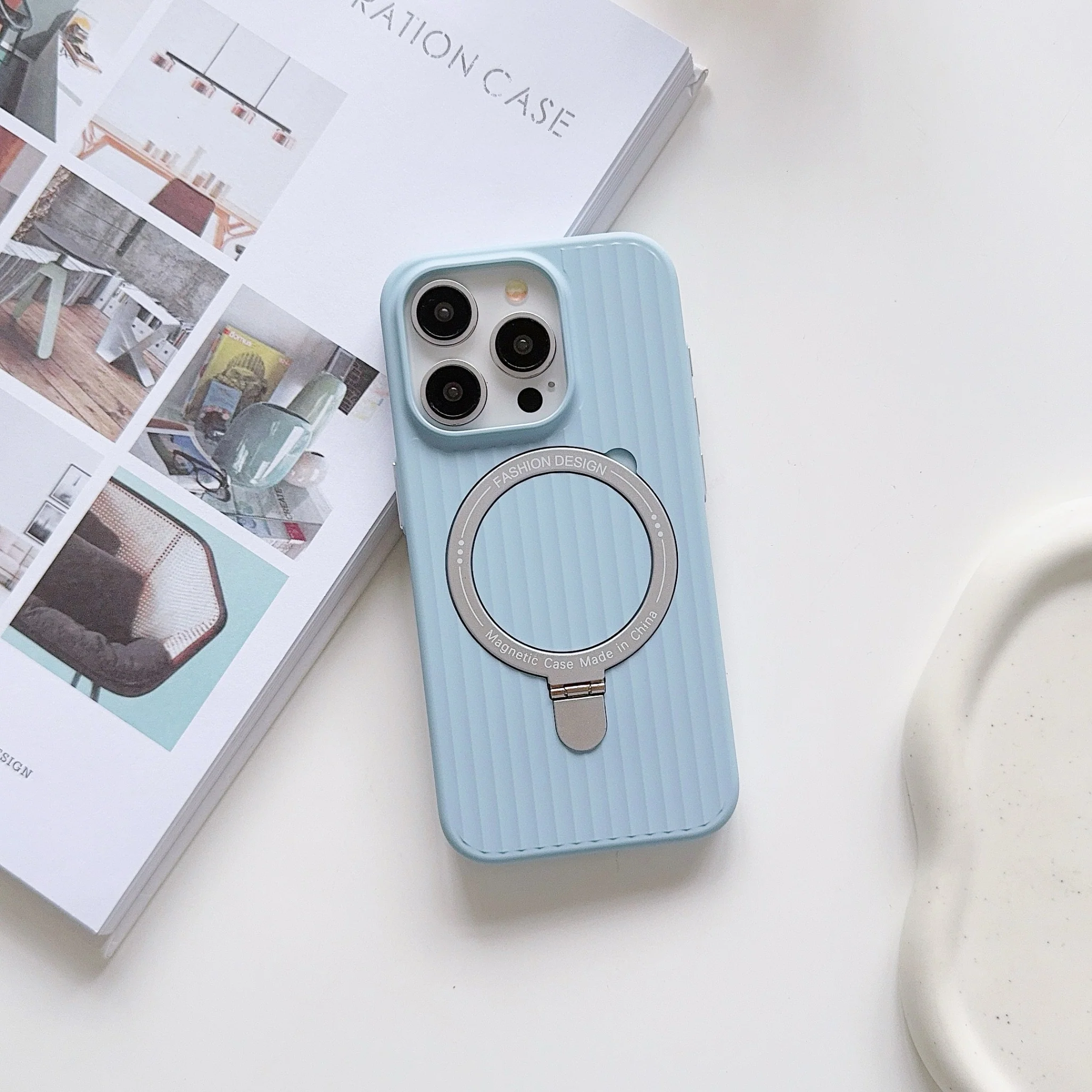 iPhone 15 Pro Max Protective Case Magnetic - back view