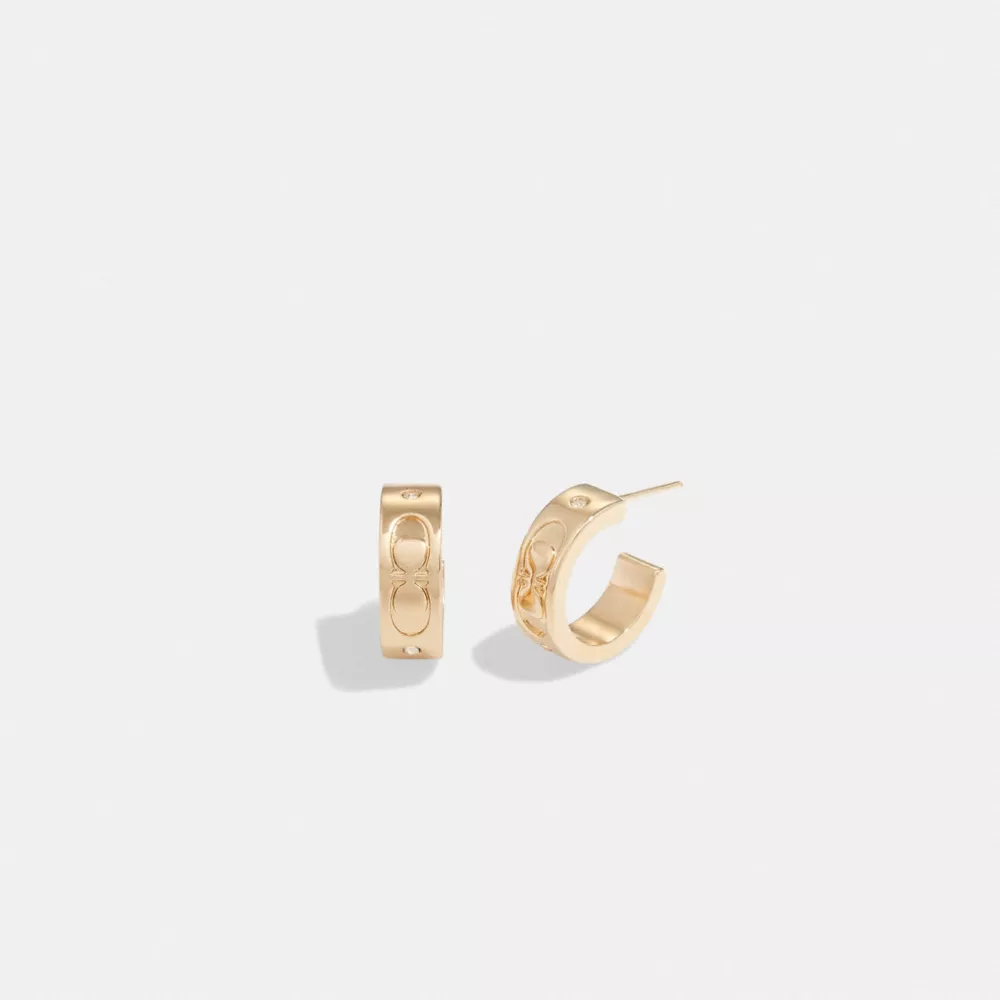 COAthtCH Signature Huggie Earrings