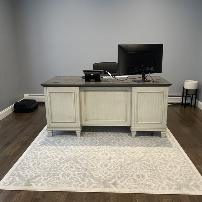 Sereda Configurable Rectangular Executive Desk Office Set with