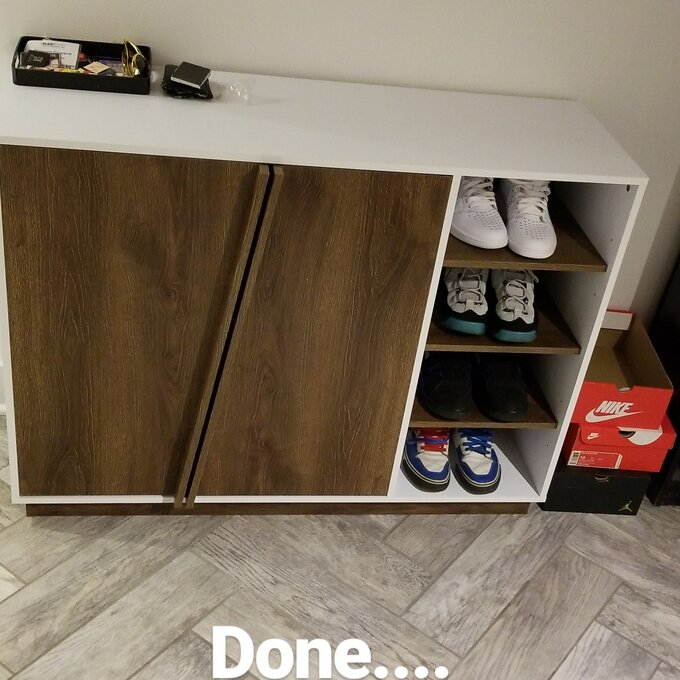 16 Pair Shoe Storage Cabinet