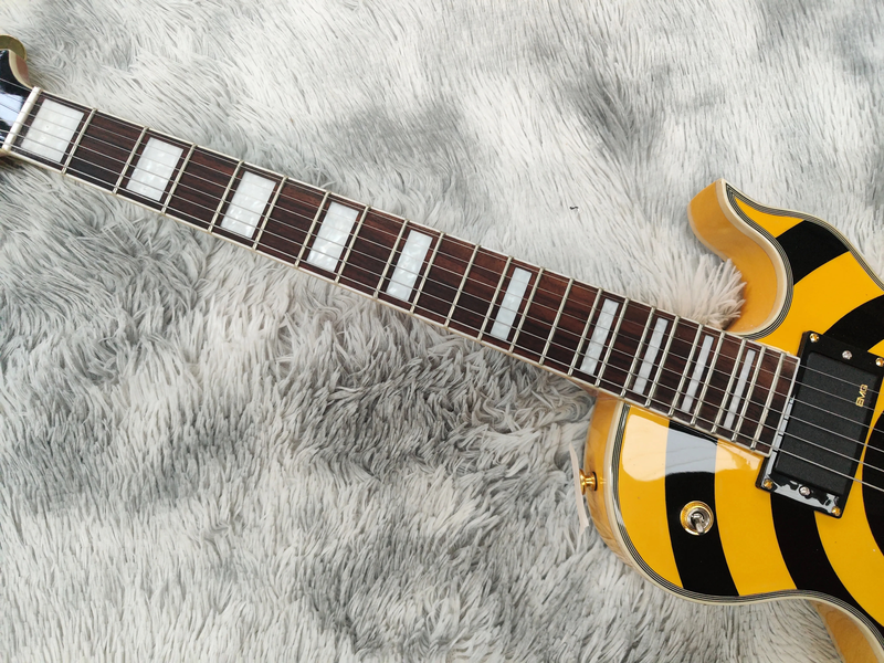 Top Wylde Audio Odin Grail Zakk Metallic Blue Bullseye Electric-Guitarr 6 Strings