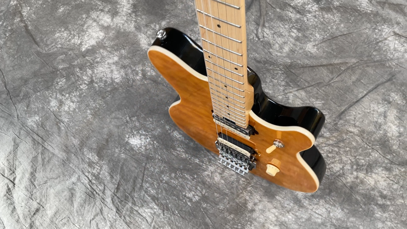 Music Man EV .H Eddie Van Halen Signature Amber Quilt Top Electric Guitar