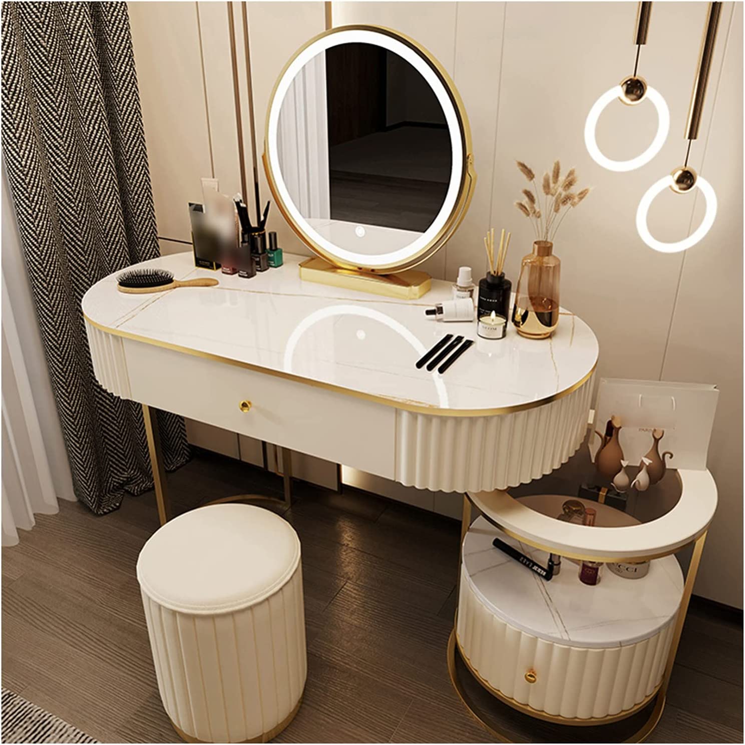 Cosmetic Dressing Table with Mirror