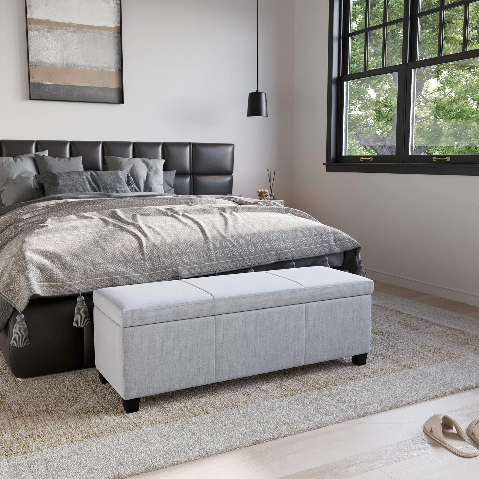 Boston Upholstered Storage Ottoman