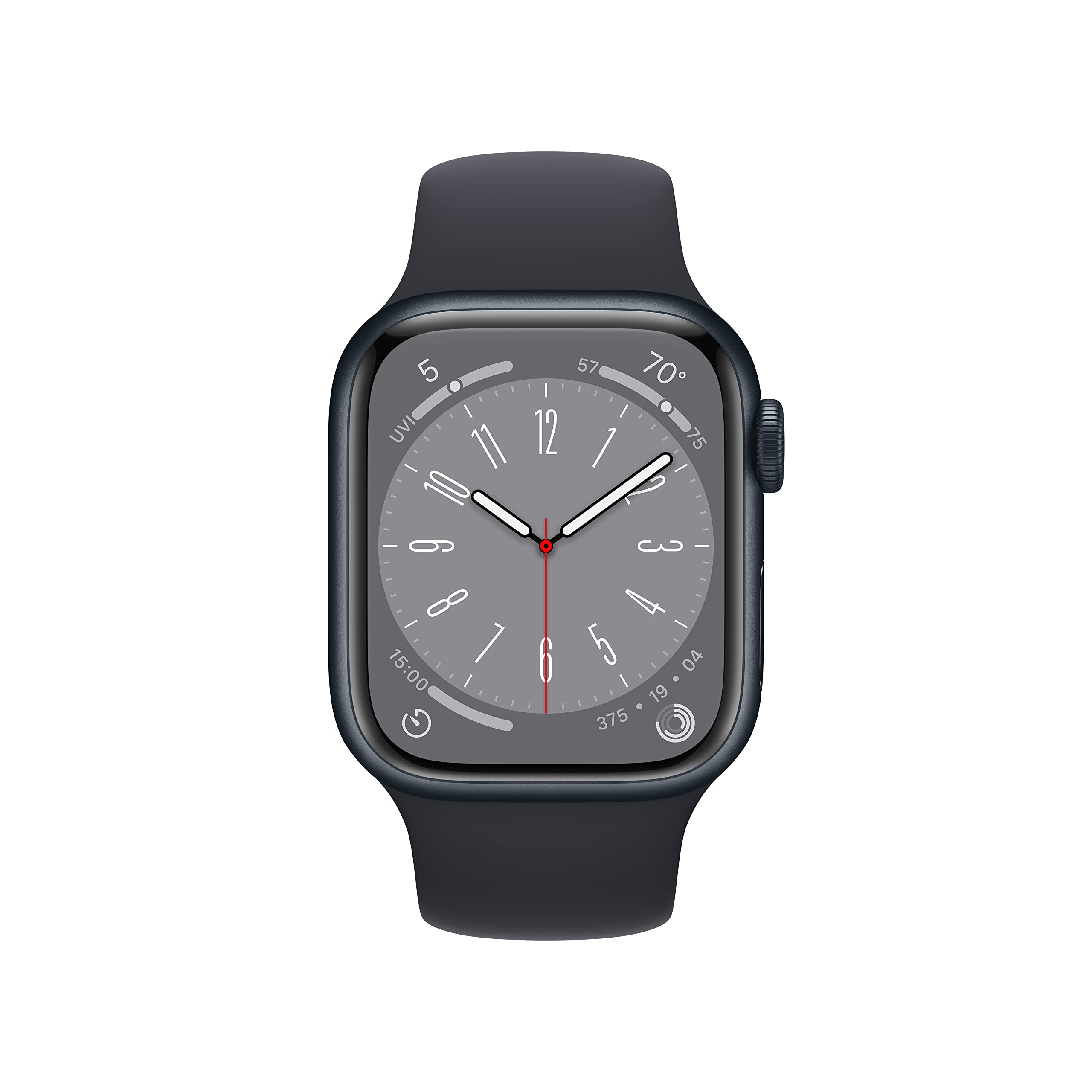 Apple Watch 8 Smart Watch w/ Midnight Case with Midnight Sport