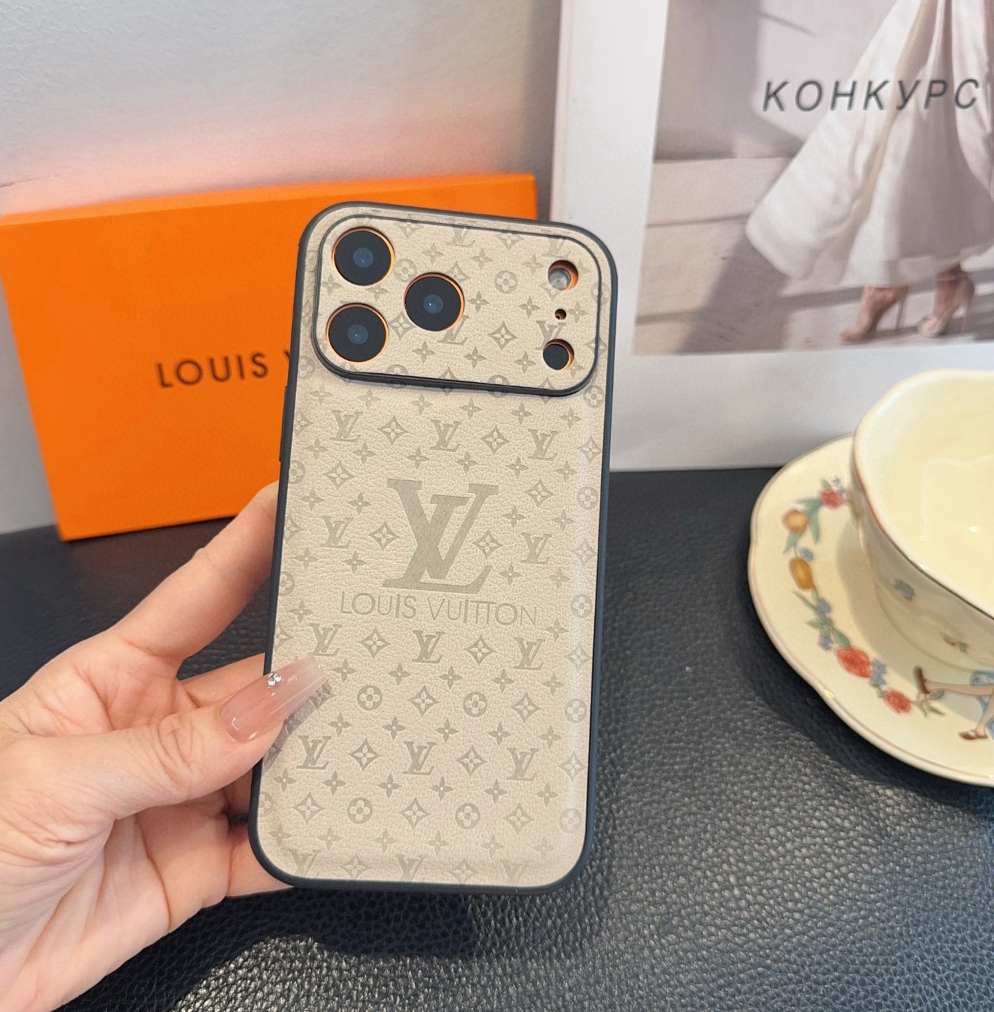 LV Leather Phone Case | Precise Cutouts & Full Edge Protection