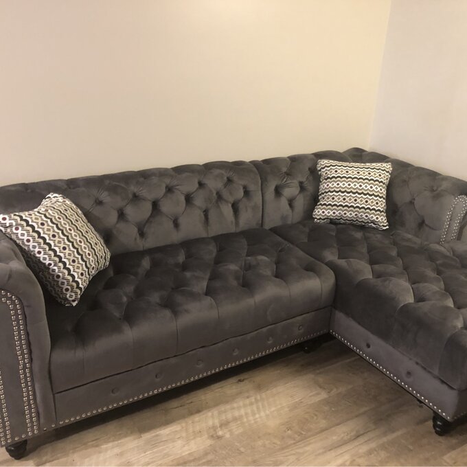 Lora 2 - Piece Upholstered Chaise Sectional