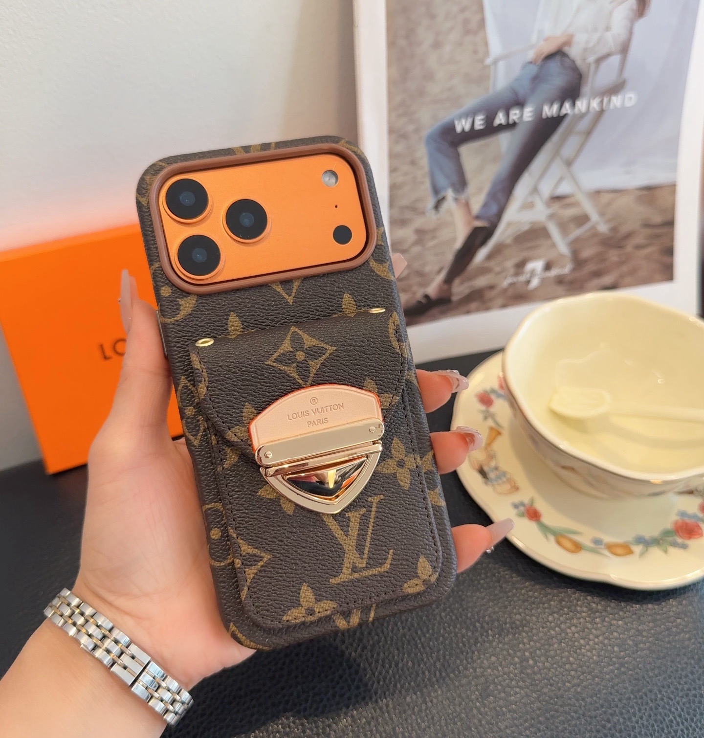 LV Classic Monogram Card Holder Phone Case