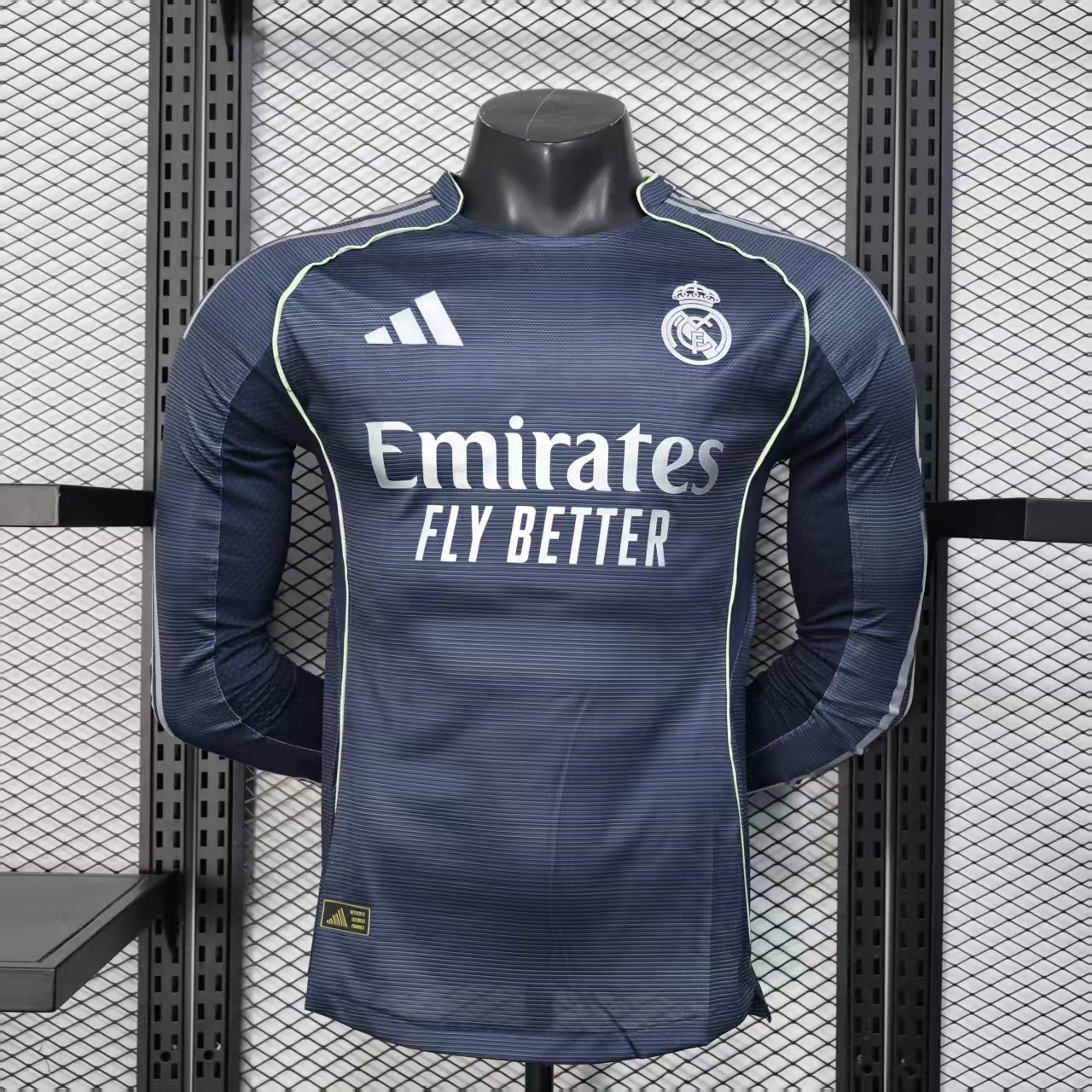 Real Madrid Away Player Version Long Sleeve Man Jersey 25/26