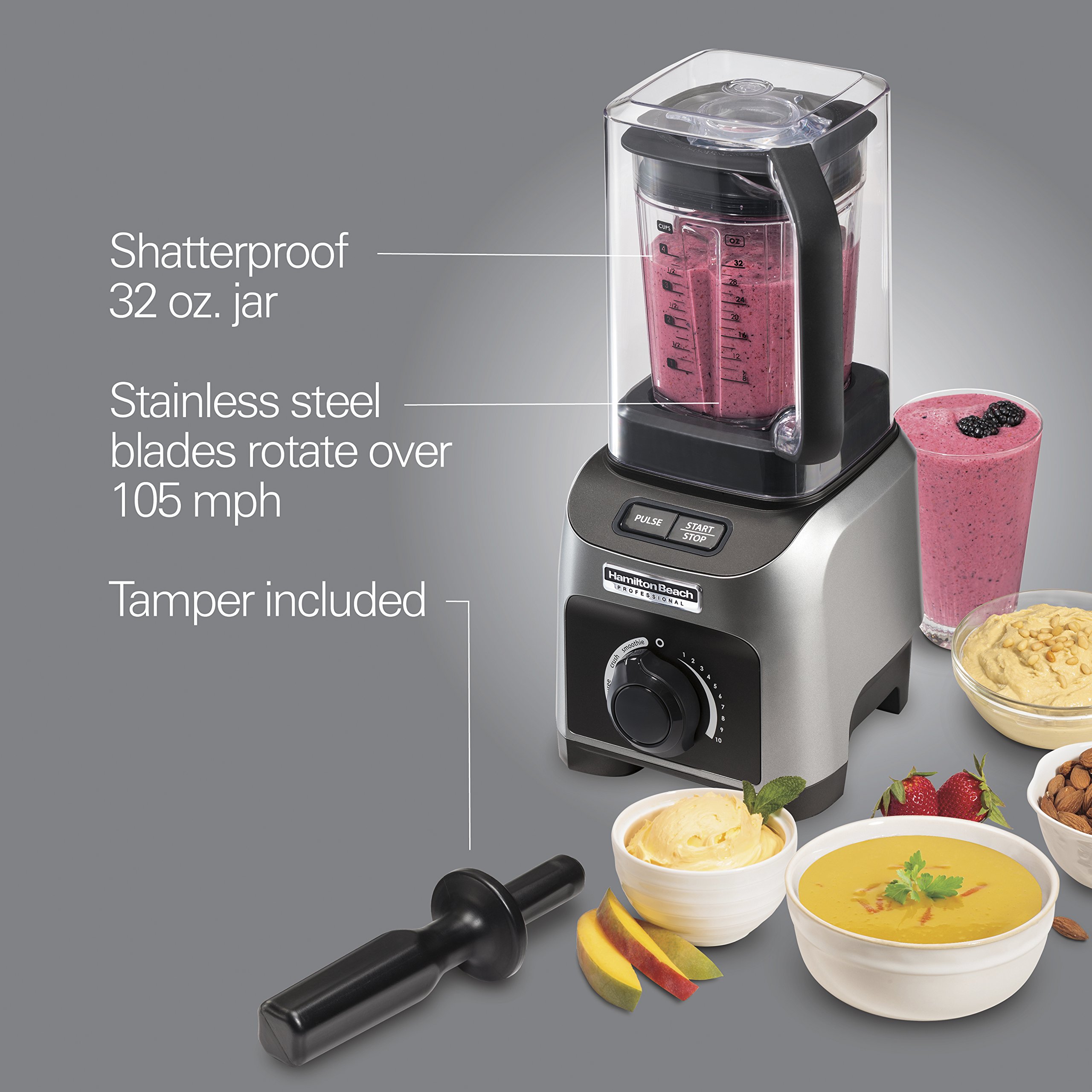 Quiet Shield Blender, Silver, 1500w
