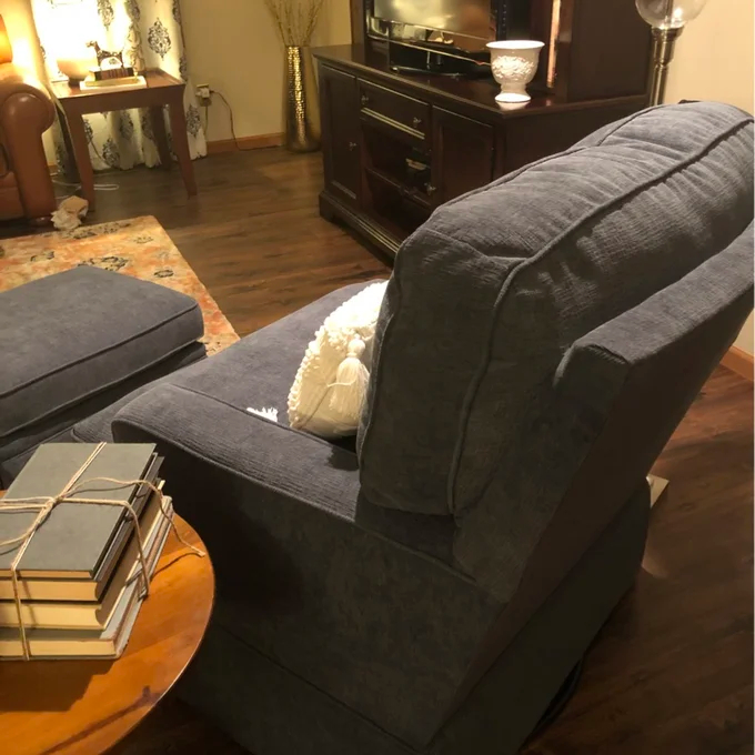 Highgrove Swivel Glider and Ottoman