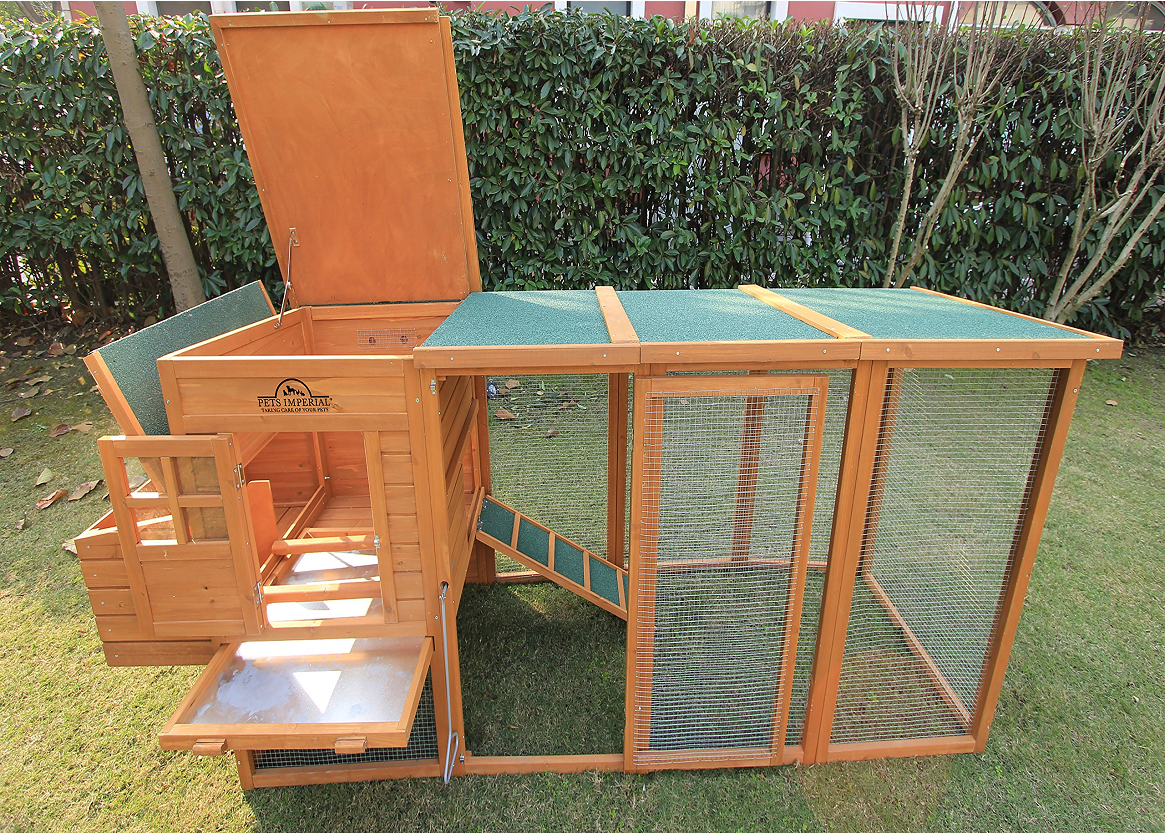 Arlington Chicken Coop with Extra Long Run 8ft2.5m & Ashpalt Roof