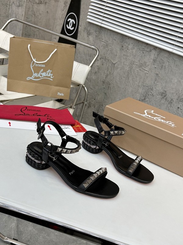 Christian Louboutin NO1012 Black Sandals