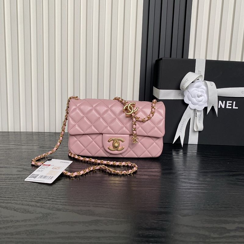 Chanel AS5759 Lambskin Gold Classic Flap Bag Mini