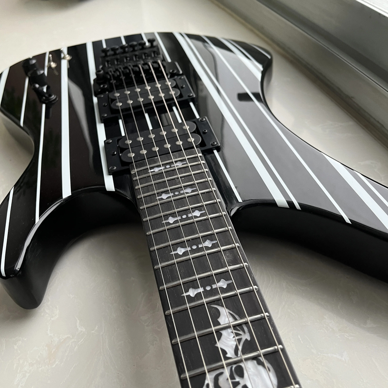 Black Synyster Gates Model FR Bridge Electric Guitar HH Pickups Electric Guitar