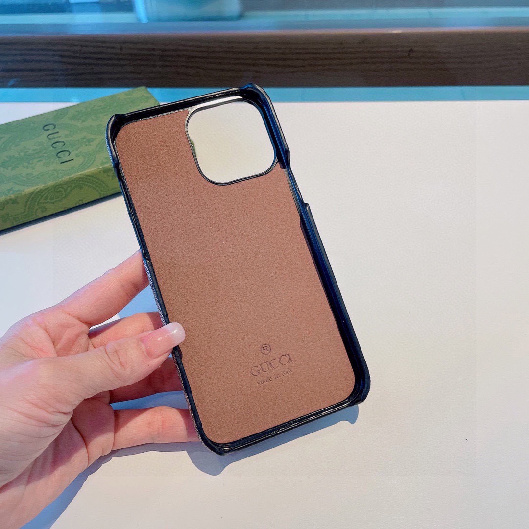 Gucci Classic Monogram Phone Case | Metal Logo & Polished Edge, In Sync with Official Launch