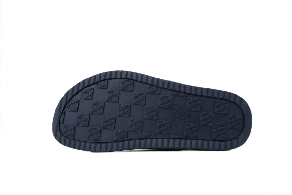 LOUIS VUITTON Oasis Mule Shoes Blue Denim Fabric