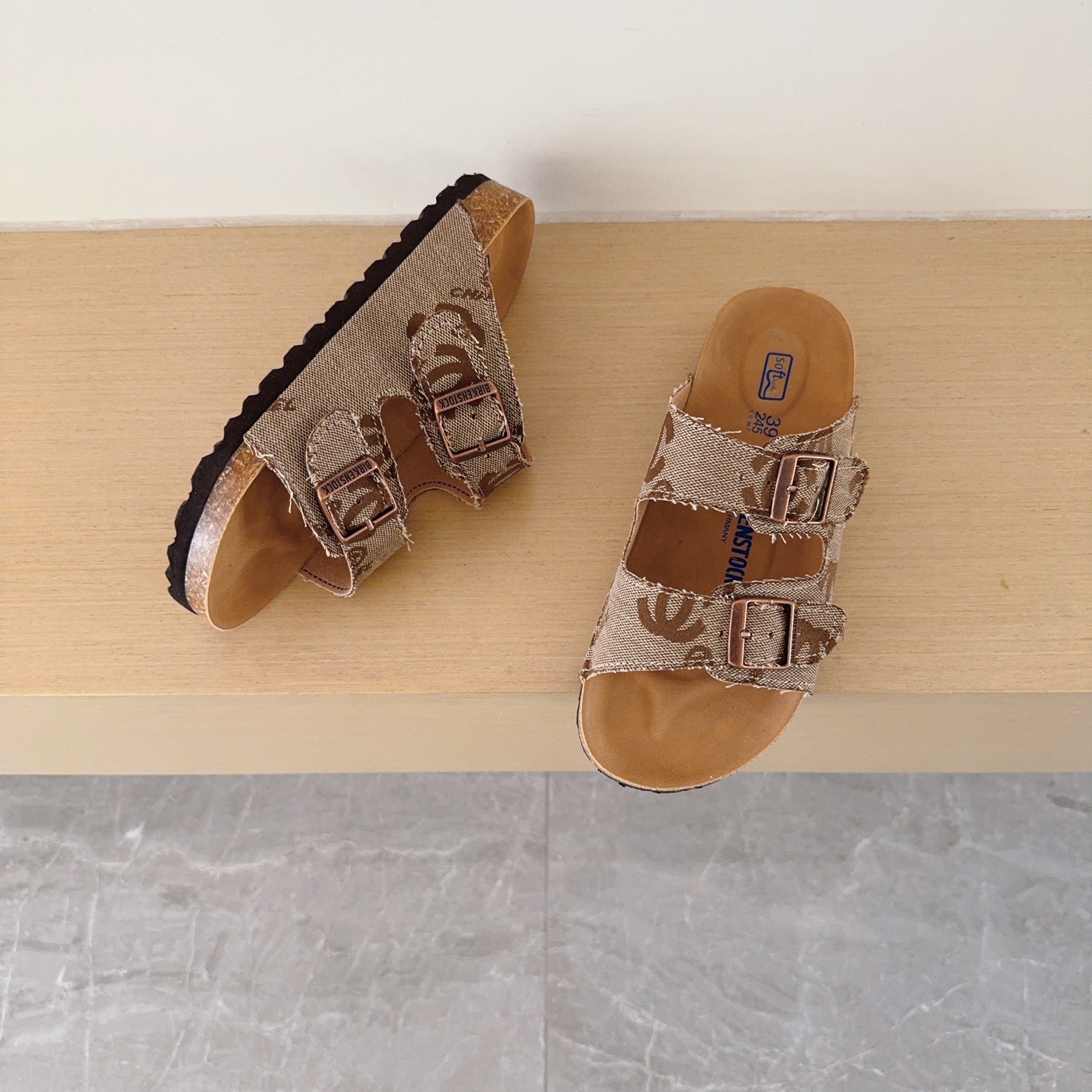 UGG Kids Tweed Birken-Style Two-Strap Sandals Adult And Kids