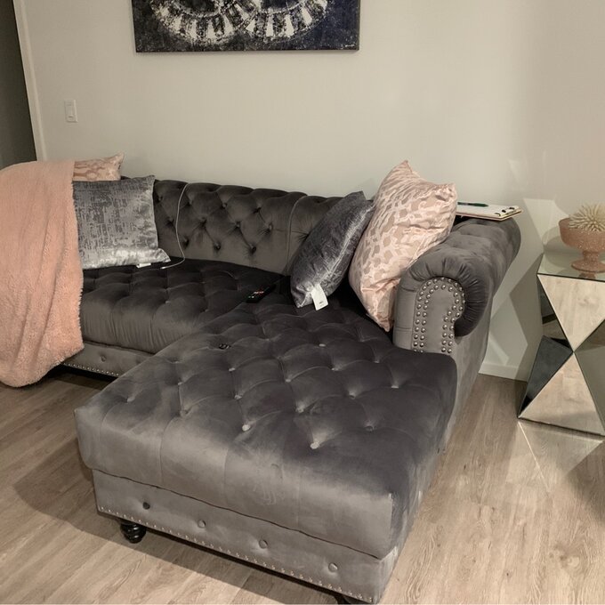Lora 2 - Piece Upholstered Chaise Sectional