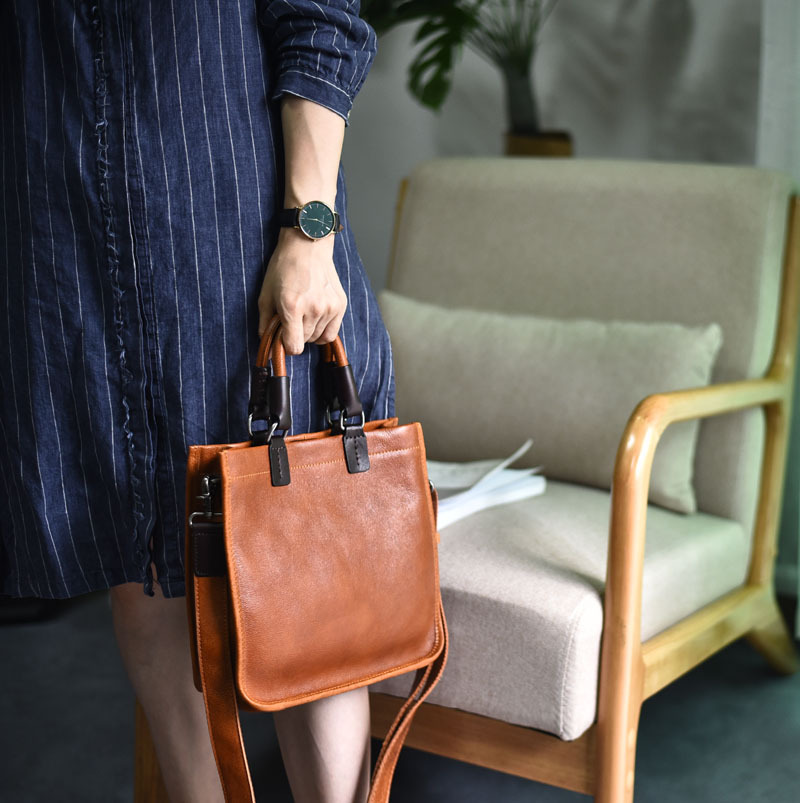 Minimalist Leather Tote Bag