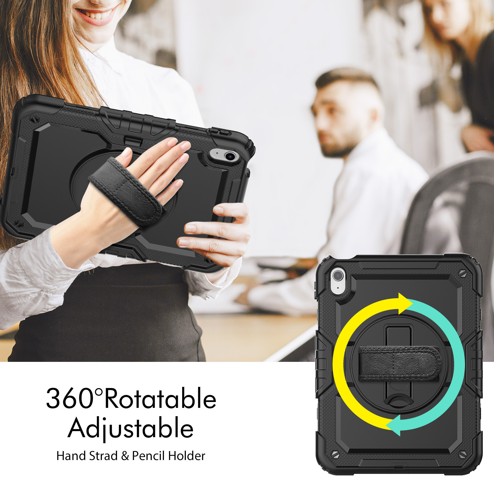 iPad 10 Gen Protective Case Shockproof - back view