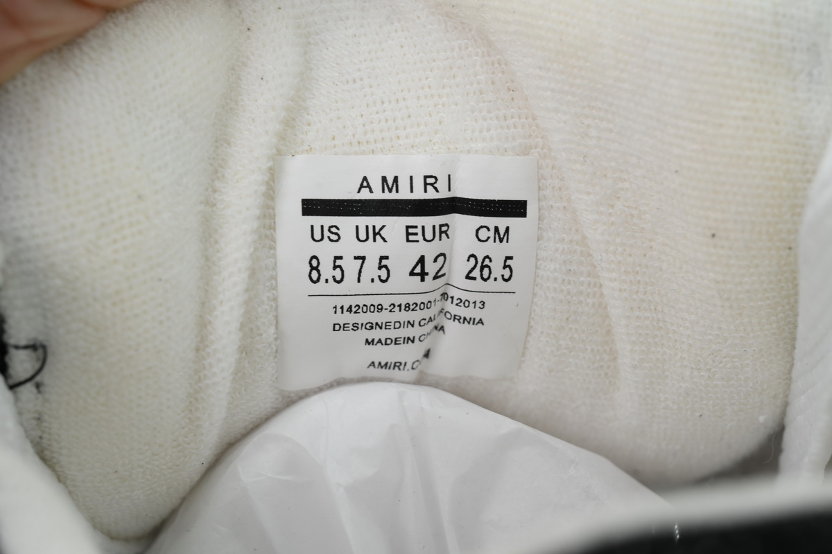 AMIRI Diamond Black White
