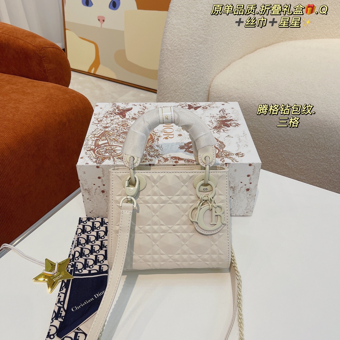 Dior D-lite lady tote handbag