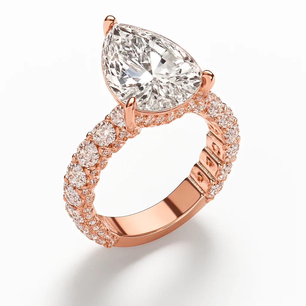 Pear Cut in Luna's Oval Design
