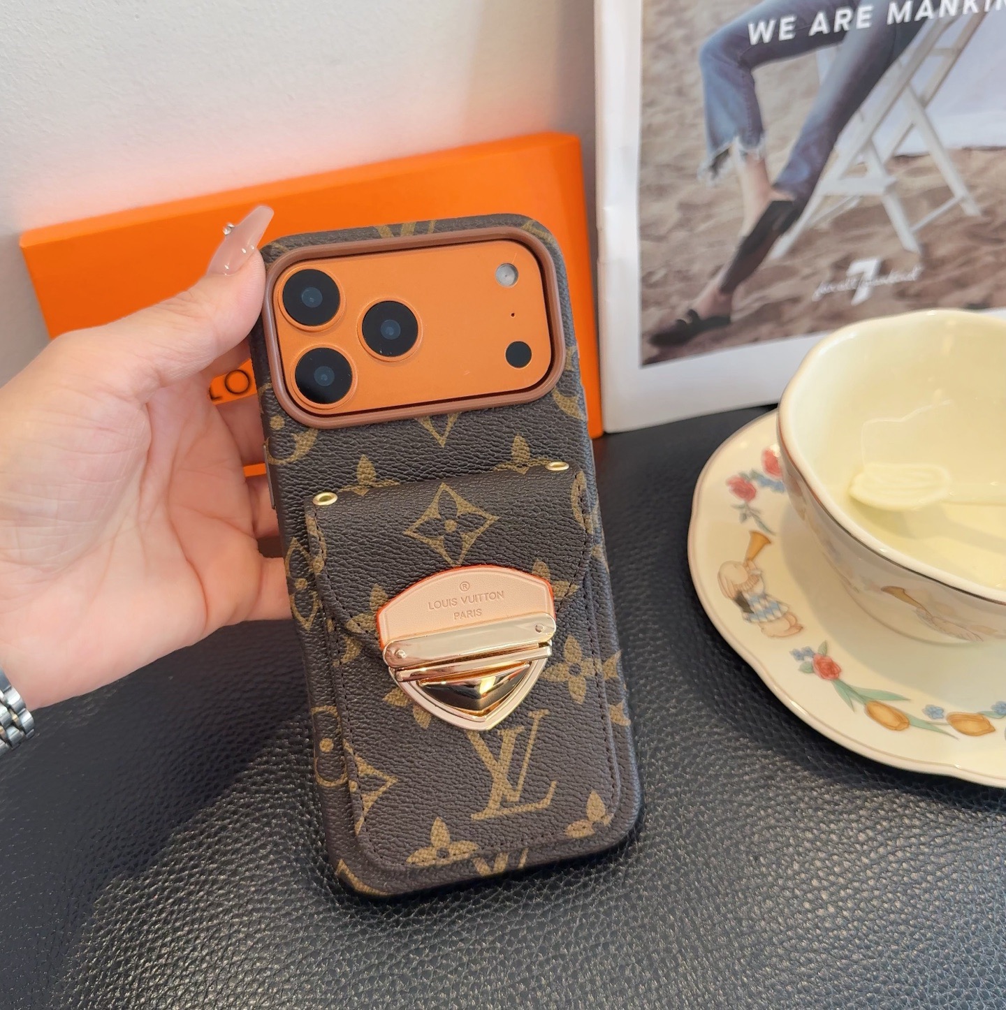 LV Classic Monogram Card Holder Phone Case