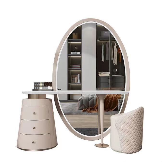 Floor-to-Ceiling Full-Length Mirror Storage Cabinet
