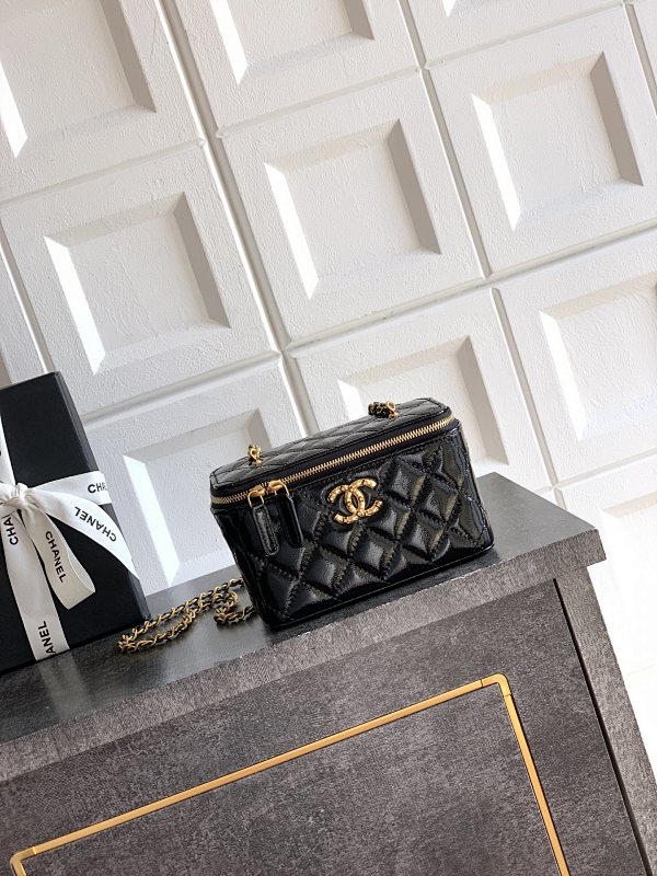 Chanel Black Vanity Case Mini