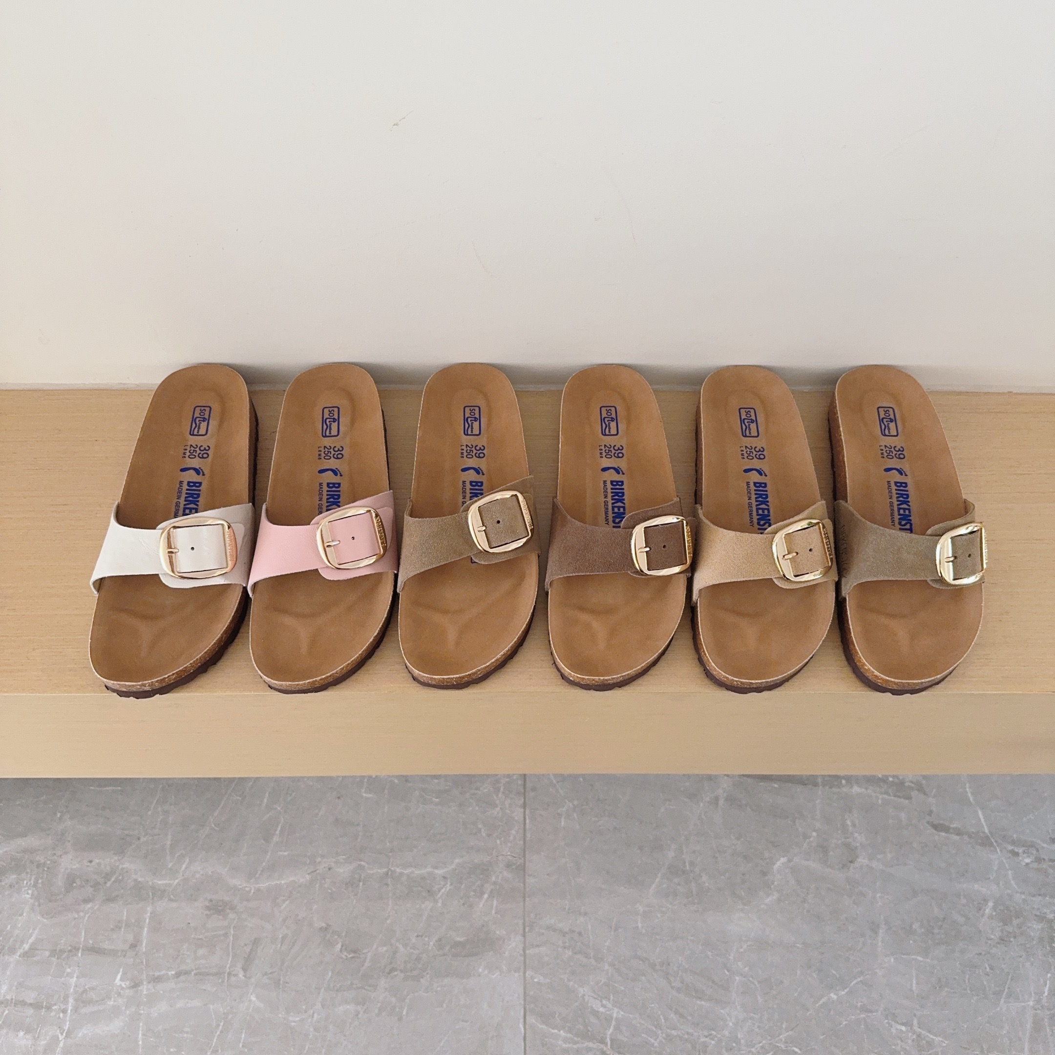 Birken-Style Big-Buckle Sandals