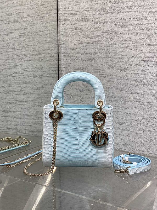 Dior Lady Mini Light Blue Bag