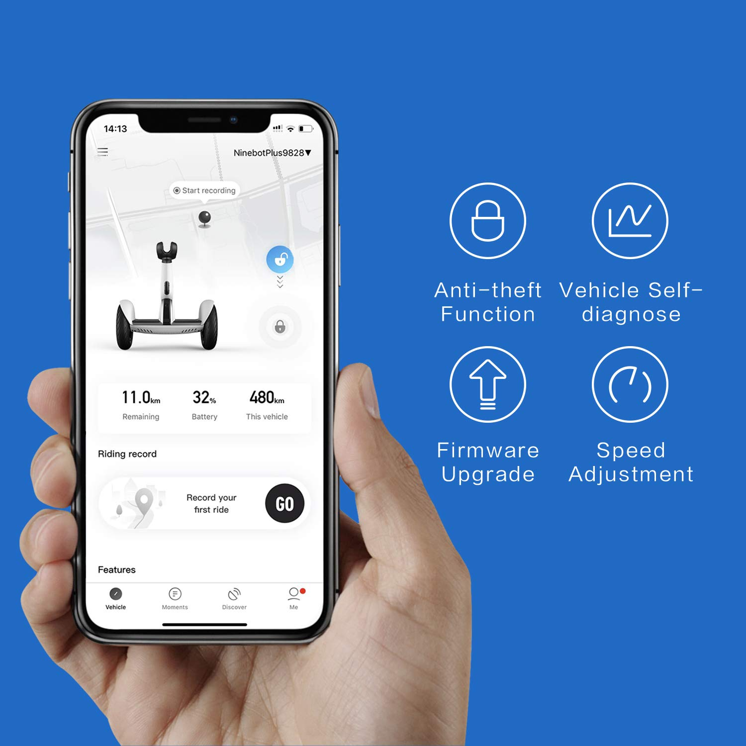 Segway Ninebot S-Plus Smart Self-Balancing Electric Scooter