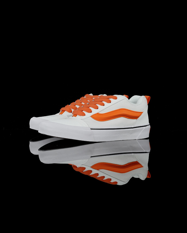Vans Knu Skool White Orange Chunky Sneakers