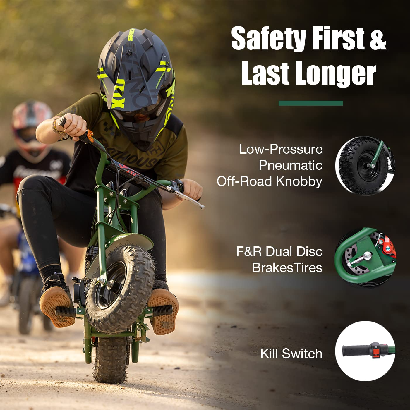 FRP DB003 40CC 4-Stroke Kids Dirt Off Road Mini Dirt Bike