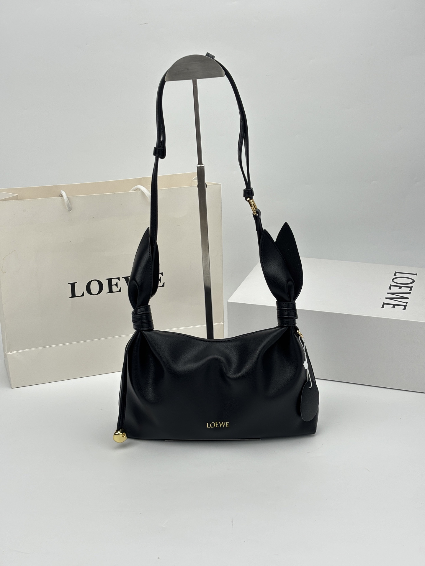 Loewe scarf shoulder bag in smooth calfskin crossbody bag