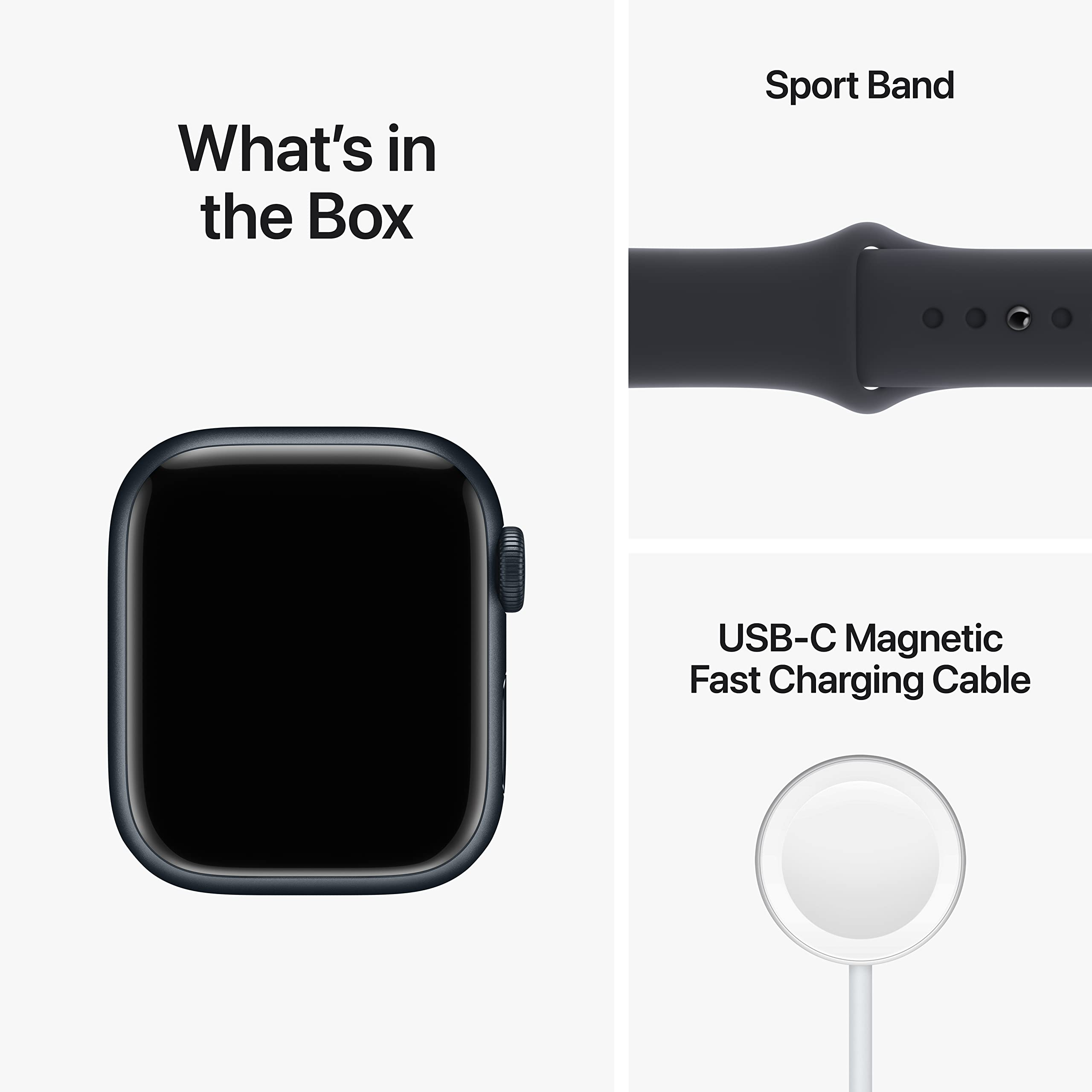 Apple Watch 8 Smart Watch w/ Midnight Case with Midnight Sport