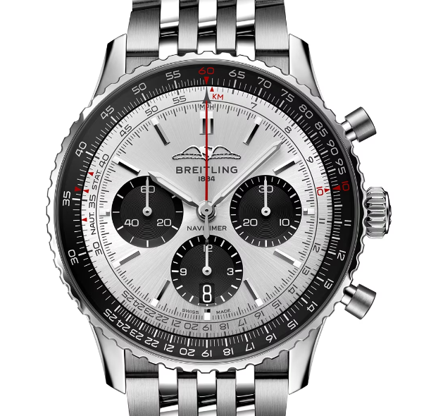 【Super Clone】Breitling AB0138241G1A1 Navitimer B01 Silver Dial - Νew