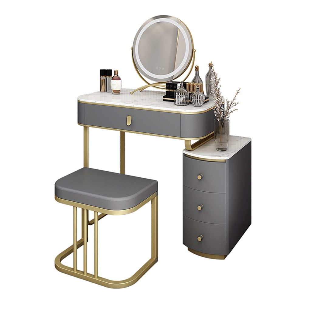 Makeup Vanity Vanity Table Set Slate Bedside Table Integrated