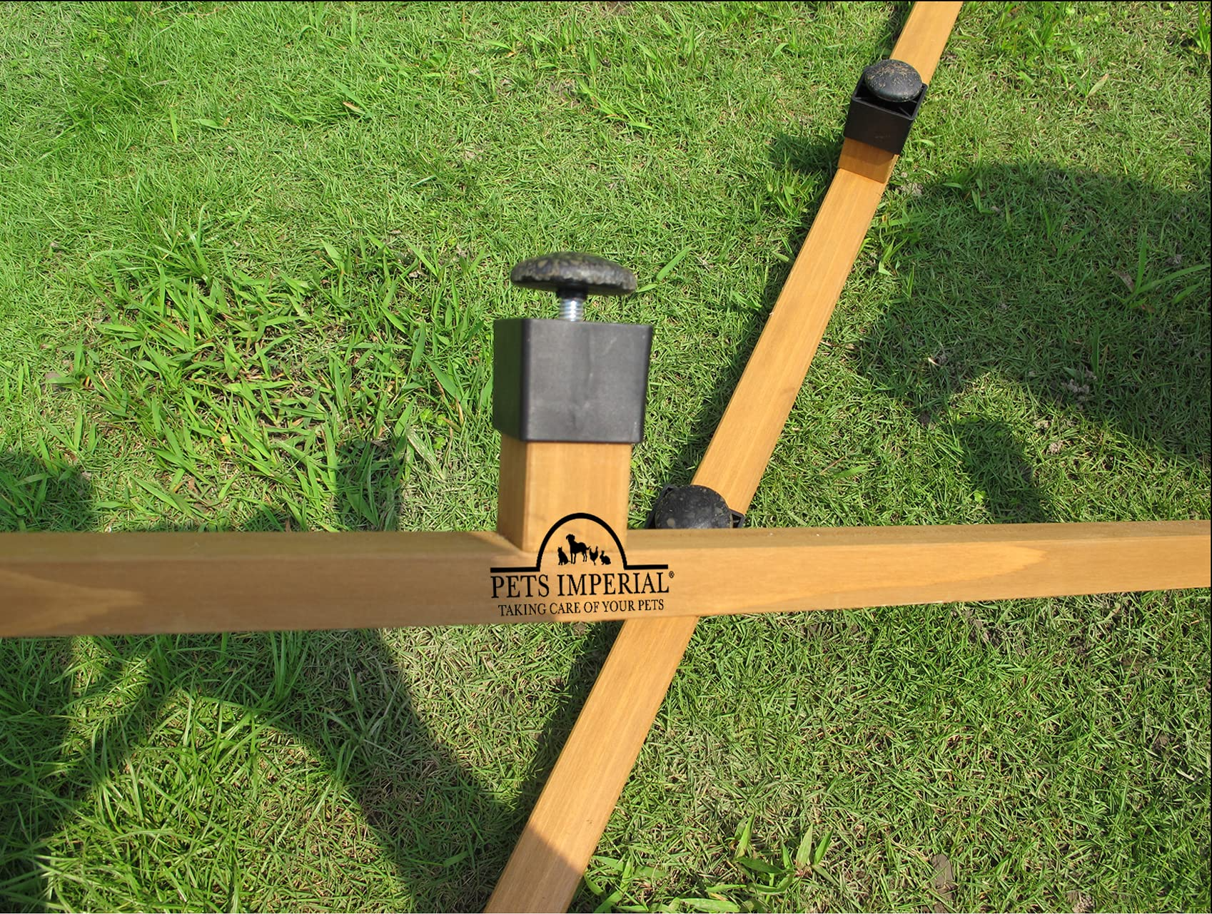 Insulated Wooden Dog Kennel Cedar Color with Support Rails and