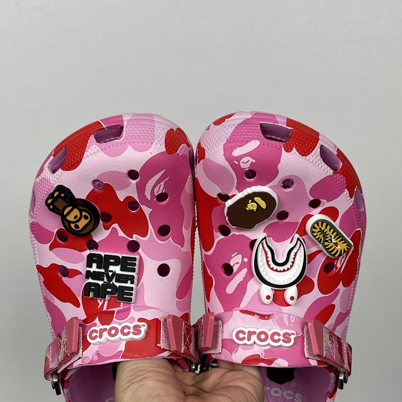 Crocs x BAPE Clog - Pink Camo