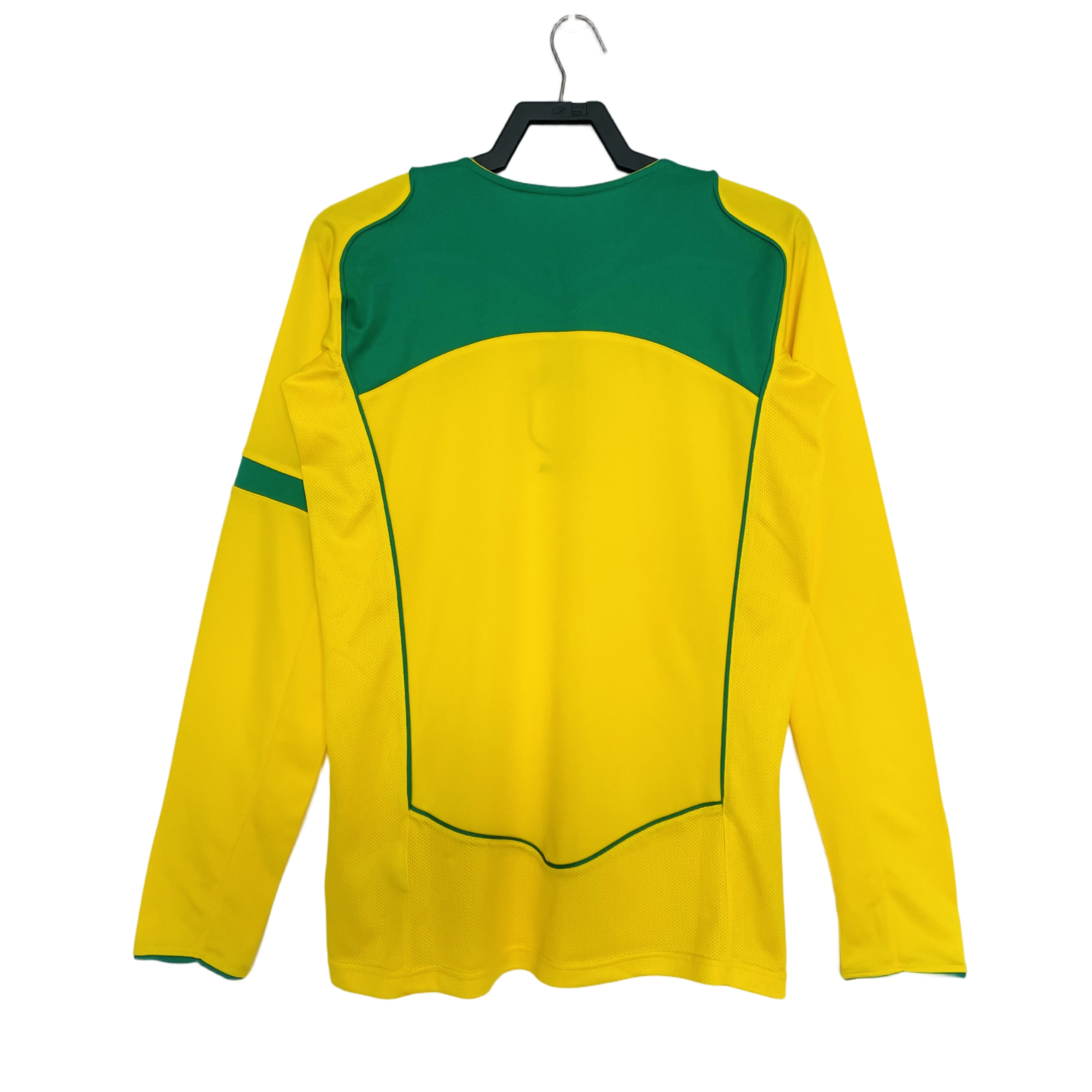 Retro  Brazil 2004 Home Yellow Long Sleeves
