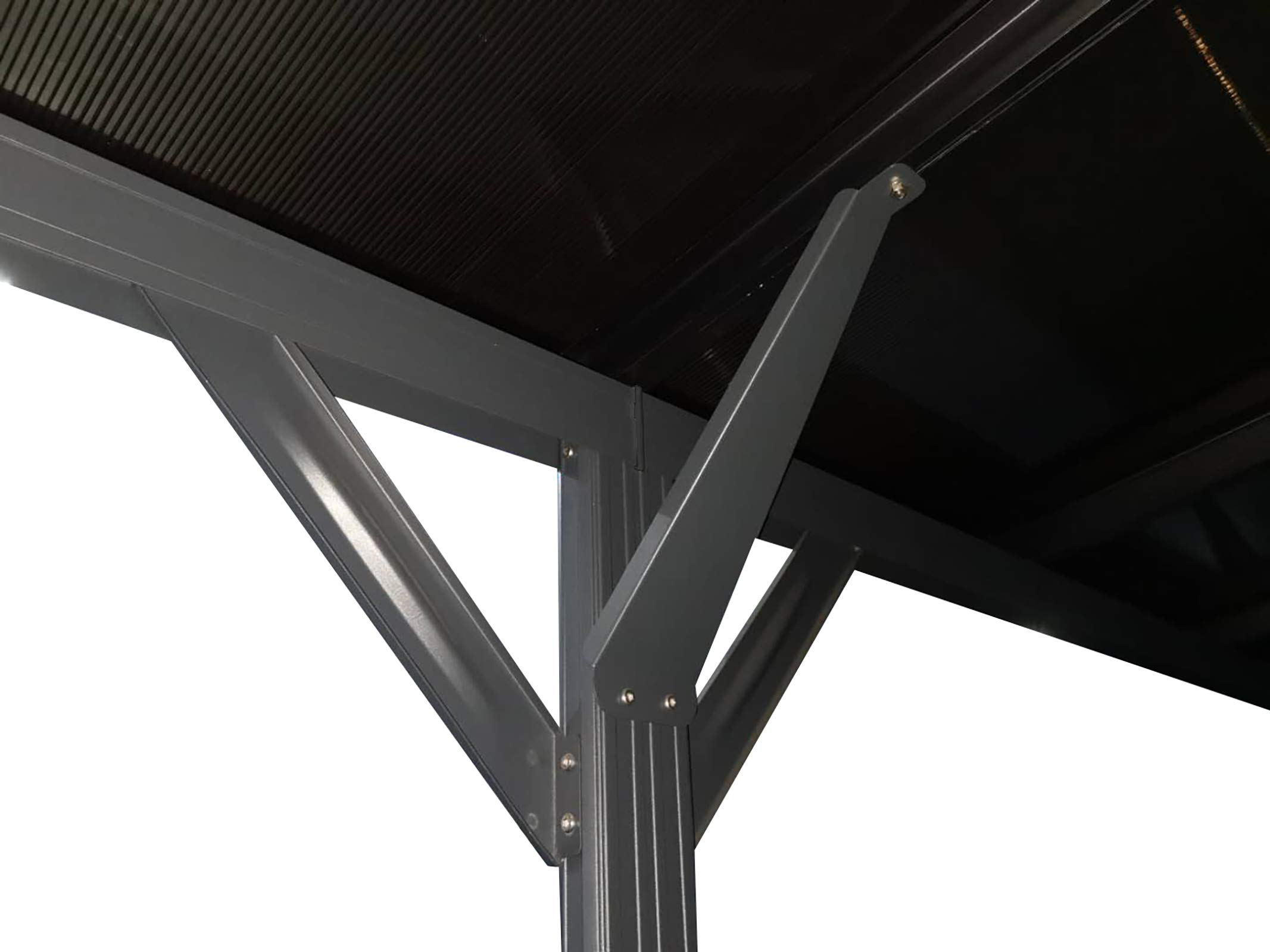 19-Ft. x 10-Ft. Arch-Roof Carport with Polycarbonate Roof Panels